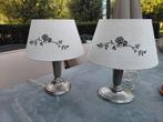 Klassieke tinnen lampen met mooie bewerkte kap, Antiek en Kunst, Antiek | Lampen, Ophalen of Verzenden