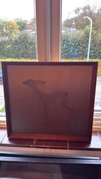 Schilderij - omlijst - kunft Schaefer !, Ophalen of Verzenden, Gebruikt, Hout, Minder dan 50 cm