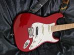 stratocaster  partcaster te koop red strat €500-, Fender, Gebruikt, Ophalen