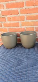 Everydays bloempot intratuin groen, Ophalen, Gebruikt, Rond, Minder dan 25 cm