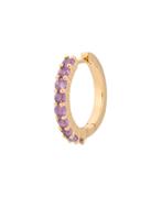 Anna + Nina Single Birthstone Ring Earring 14k, Ophalen of Verzenden, Zo goed als nieuw, Met edelsteen, Goud