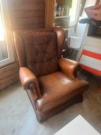 Leren fauteuil, Ophalen, Gebruikt, Minder dan 75 cm, Leer
