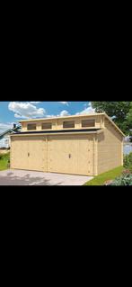 Dubbele deuren / garagedeuren / blokhutdeuren, Doe-het-zelf en Verbouw, Ophalen, 120 cm of meer, Hout, Garagedeur