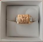 18 karaat gouden herenring / zegelring, Sieraden, Tassen en Uiterlijk, Ringen, Ophalen, 20 of groter, Heer, Zo goed als nieuw
