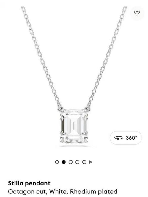 New Swarovski Stilla Diamond Necklace, Sieraden, Tassen en Uiterlijk, Kettingen, Nieuw, Zilver, Zilver, Met kristal, Verstelbaar