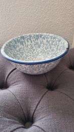 BLAUW GEWOLKT EMAILLE SCHAALTJE, Antiek en Kunst, Antiek | Emaille, Ophalen of Verzenden