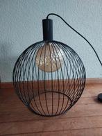 Mooie hanglamp, Ophalen, Kooi in zwart-metaal, Gebruikt, 50 tot 75 cm