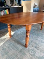 Kersenhouten ovale eettafel, Ophalen, Gebruikt, 100 tot 150 cm, 200 cm of meer