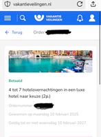 5 x hotelbon voor 4-7 overnachtingen (2p)via HolidayConcept, Tickets en Kaartjes, Hotelbonnen, Twee personen