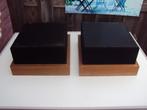 2 houten speakerstands., Audio, Tv en Foto, Luidsprekers, Gebruikt, Minder dan 60 watt, Front, Rear of Stereo speakers, Ophalen