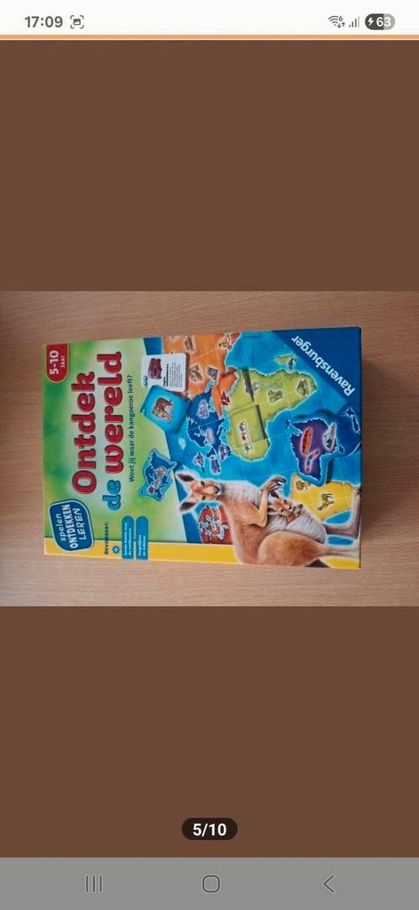 Gezelschapsspel Ontdek de wereld, Hobby en Vrije tijd, Gezelschapsspellen | Kaartspellen, Zo goed als nieuw, Ophalen of Verzenden