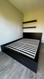 2 persoons bed, Ophalen, Gebruikt, Zwart, Tweepersoons