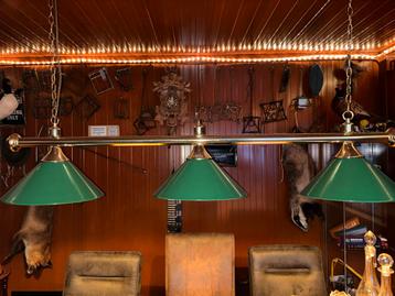 Groene Hanglamp Biljartstijl beschikbaar voor biedingen