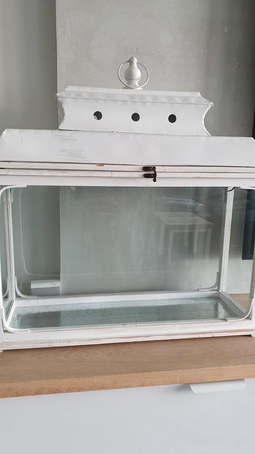Windlicht XXL LOBERON nieuw., Huis en Inrichting, Woonaccessoires | Kandelaars en Kaarsen, Nieuw, 50 tot 75 cm, Hout, Ophalen