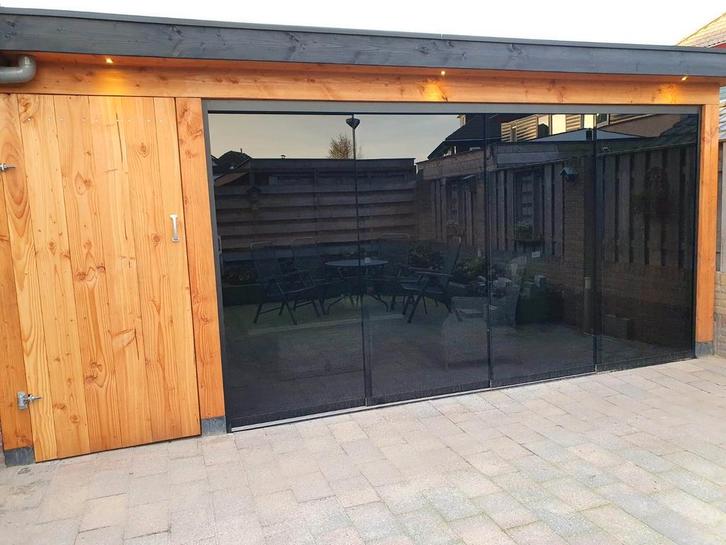 Glazen schuifsystemen/wanden getint glas, Doe-het-zelf en Verbouw, Glas en Ramen, Ophalen of Verzenden