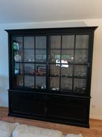 Mooie zwarte buffet kast van Rofra Home, Huis en Inrichting, Kasten | Buffetkasten, Ophalen, 200 cm of meer, Zo goed als nieuw