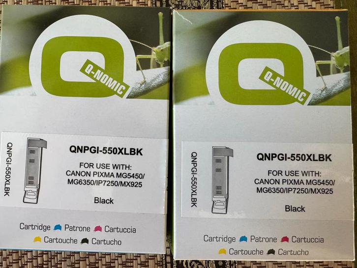 2x Zwarte Canon Pixma Inktcartridges - Nieuw!, Computers en Software, Printerbenodigdheden, Nieuw, Cartridge, Ophalen