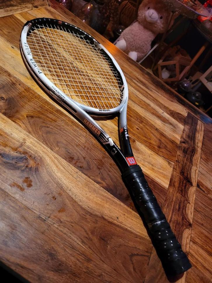Wilson Hammer 6.2 Tennisracket Power Holes 260 gram L1, Sport en Fitness, Tennis, Gebruikt, Racket, Wilson, L1, Ophalen of Verzenden