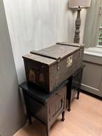 Oude zwarte kist Stoomvaart  maatschappij NL, Ophalen, Minder dan 50 cm, Gebruikt, Minder dan 50 cm