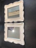 Brocante Spiegels - Set van 2, Minder dan 50 cm, Gebruikt, Vierkant, Ophalen of Verzenden