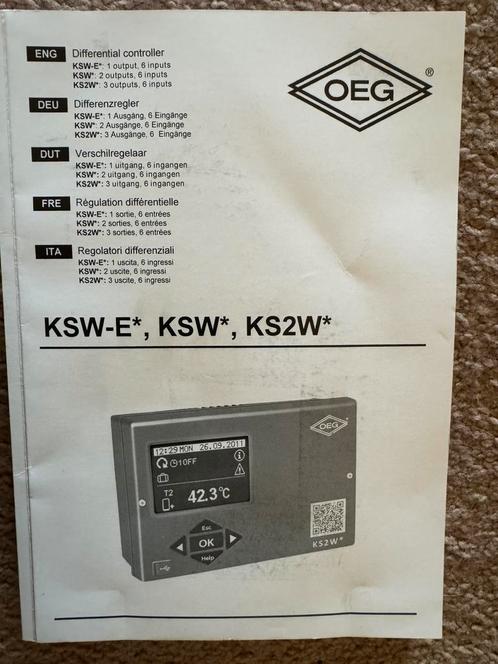 Ksw-e verschilregelaar tbv zonnecollector / zonneboiler, Doe-het-zelf en Verbouw, Thermostaten, Nieuw, Ophalen of Verzenden