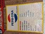 Pepsi cola borden, Ophalen of Verzenden, Reclamebord, Plaat of Schild, Overige merken