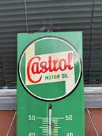 Castrol oude emaille reclame thermometer 1954, Verzamelen, Merken en Reclamevoorwerpen, Reclamebord, Gebruikt, ., Ophalen of Verzenden