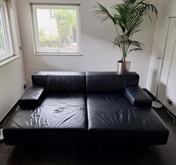 Zwart lederen loungebank Lima van Montis beschikbaar voor biedingen