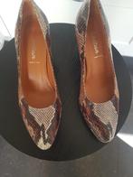 tijgerprint, damespumps, mt. 7=40-40,5 merk Voltant Italië,, Kleding | Dames, Schoenen, Bruin, Ophalen of Verzenden, Zo goed als nieuw