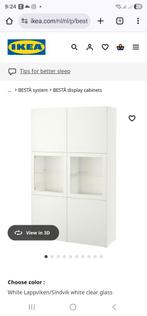 Ikea Besta display cabinets, Huis en Inrichting, Kasten | Vitrinekasten, Ophalen, Zo goed als nieuw, 25 tot 50 cm, Minder dan 100 cm