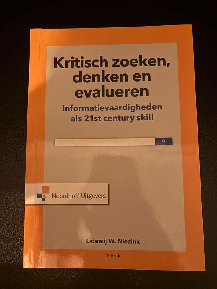 Kritisch zoeken, denken en evalueren, Boeken, Wetenschap, Zo goed als nieuw, Sociale wetenschap, Ophalen of Verzenden