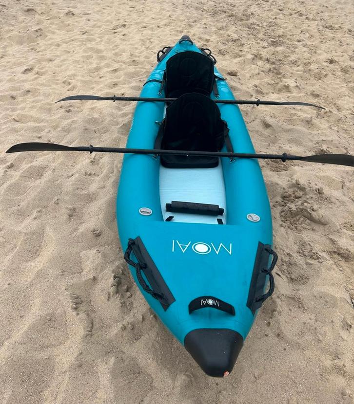 MOAI Tangaloa 2 persoons Kajak - Zo goed als nieuw!, Watersport en Boten, Kajaks, Zo goed als nieuw, 2-persoons, Opblaasbaar, Ophalen