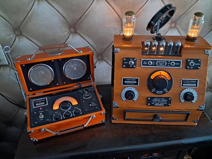 Mancave Retro radio.s (prijs 60€), Telecommunicatie, Zenders en Ontvangers, Ophalen