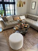 Hoekbank velvet mosgroen., Ophalen, 250 tot 300 cm, Hoekbank, 75 tot 100 cm