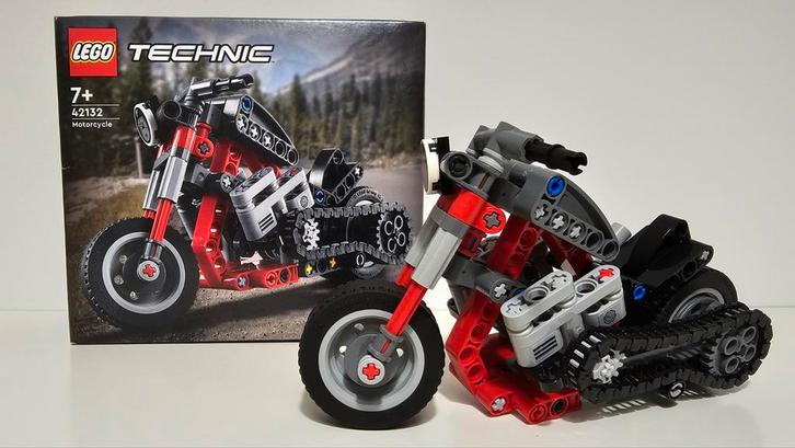 LEGO Technic 42132 Motorfiets, Kinderen en Baby's, Speelgoed | Duplo en Lego, Zo goed als nieuw, Lego, Complete set, Ophalen of Verzenden