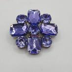 Paarse broche, Sieraden, Tassen en Uiterlijk, Antieke sieraden, Ophalen of Verzenden, Overige materialen, Broche
