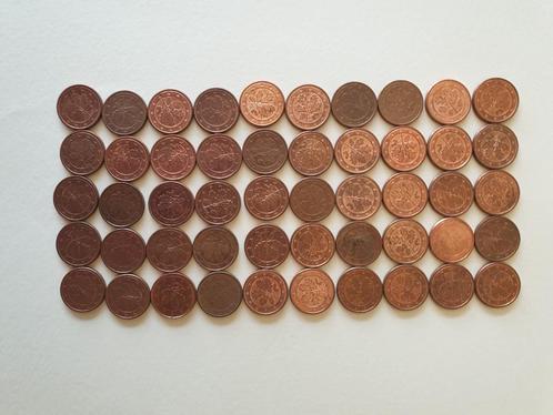 1 eurocent div. landen - 109 stuks, Postzegels en Munten, Munten | Europa | Euromunten, Verzenden
