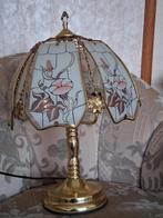 Vintage Tafellamp met Bloemenmotief, Ophalen of Verzenden