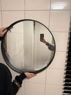 Ronde spiegel met dikke zwarte rand, Huis en Inrichting, Woonaccessoires | Spiegels, Rond, Ophalen of Verzenden, Zo goed als nieuw