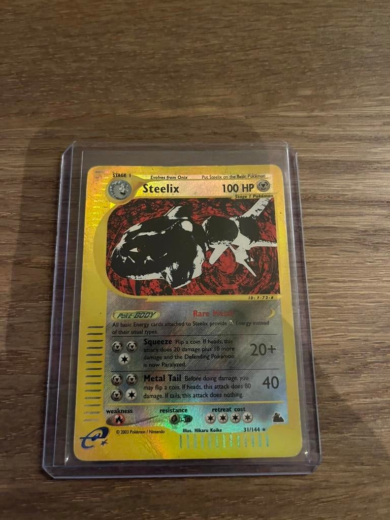 Steelix reverse holo, Ophalen of Verzenden, Zo goed als nieuw