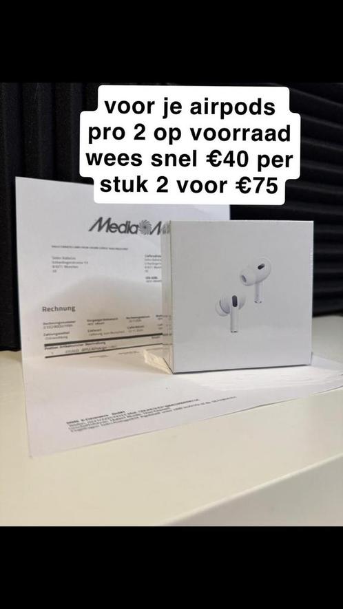 Airpods pro 2, Telecommunicatie, Mobiele telefoons | Oordopjes, Nieuw, In oorschelp (earbud), Bluetooth, Ophalen of Verzenden