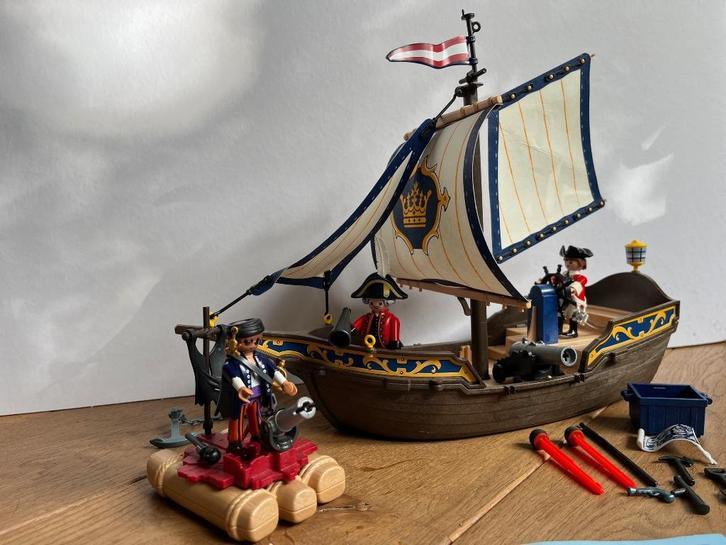 Playmobil 70412 Zeilschip van de soldaten, Kinderen en Baby's, Speelgoed | Playmobil, Gebruikt, Complete set, Ophalen of Verzenden