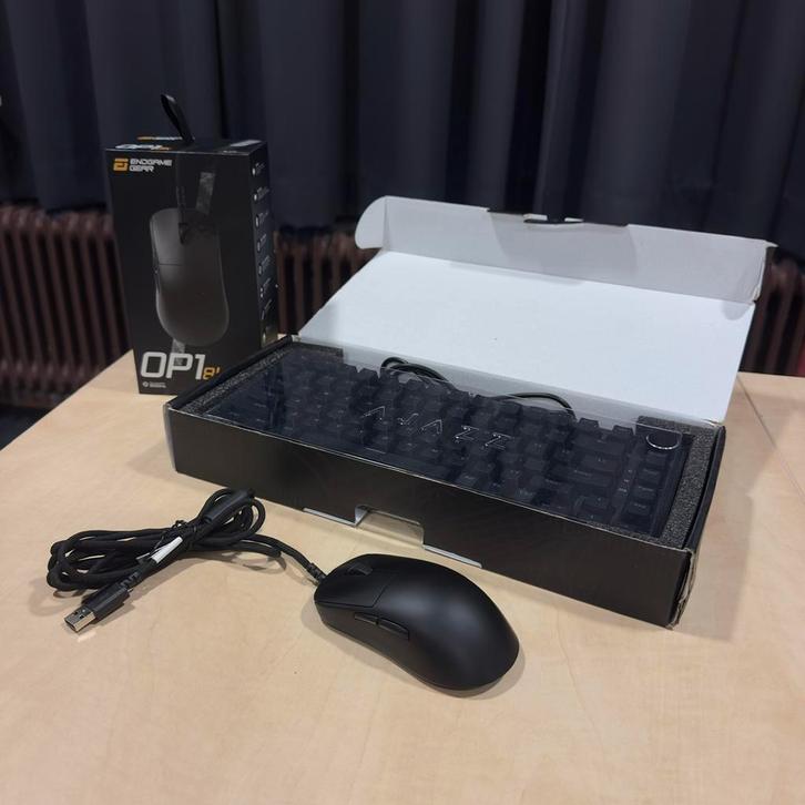 Mechanische Toetsenbord en Gaming Muis, Computers en Software, Toetsenborden, Zo goed als nieuw, Qwerty, Bedraad, Toetsenbord en muis-set