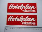 sticker Hotelplan vakanties reizen retro logo hotel, Verzamelen, Verzenden