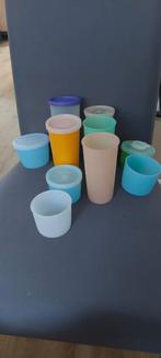 Tupperware set van verschillende bekers, bakjes en deksels, Ophalen of Verzenden, Gebruikt