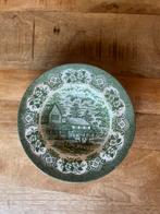 Vintage bord - Old Inns Series English Ironstone (groen), Huis en Inrichting, Ophalen of Verzenden, Zo goed als nieuw, Bord(en)