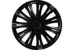 2x Versaco Spark Black 15” Wieldoppen – Halve Set, Auto diversen, Wieldoppen, Ophalen, Zo goed als nieuw