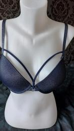 Blauwe glitter push-up bh Marlies Dekkers Space Odyssey 75E, Marlies Dekkers, Ophalen of Verzenden, Blauw, BH