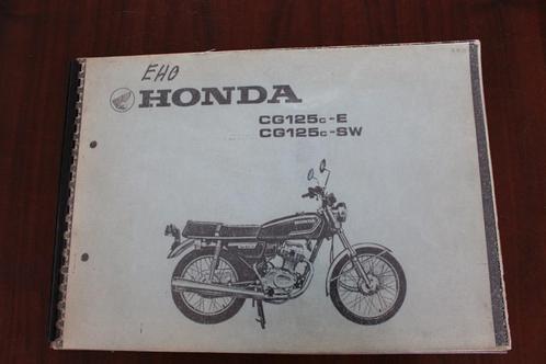 Honda CG125 1982 new model parts list CG 125, Motoren, Handleidingen en Instructieboekjes, Honda, Ophalen of Verzenden