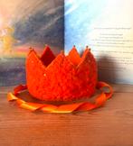 Waldorf vilten verjaardagskroon wol en vilt, Verzenden, Zo goed als nieuw, Figuurtje(s), Wolvilt